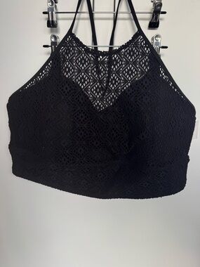 Torrid Black Lace Swim Top - Size 3
